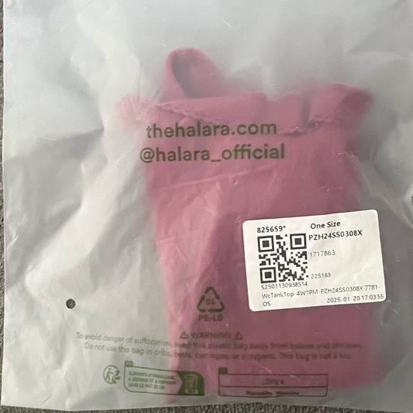 NWT Halara Seamless Flow Cut Out Lace Cropped Tank, OneSize, Violet Quartz - Picture 6 of 6